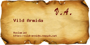 Vild Armida névjegykártya